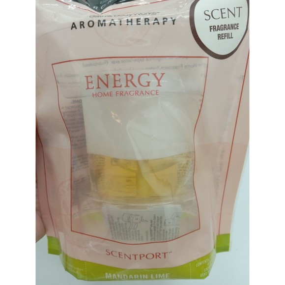 NIP Lot Of 2 Bath and Body Works Scentport Energy - Aromatherapy -Mandarin Lime - Picture 2 of 3